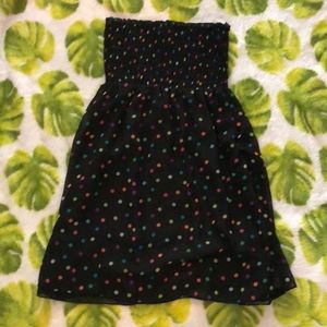 cover up/ strapless dress